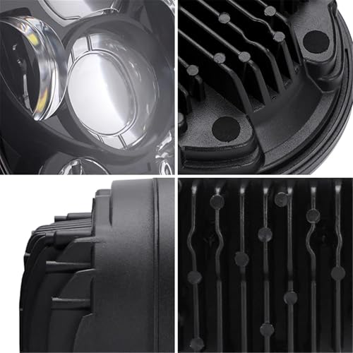 Feux avant LED 5.75 pouces pour explorer en Scrambler la nuit