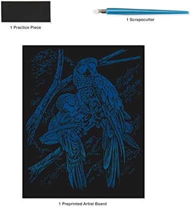 Royal & Langnickel Rainbow Engraving Art A4 Size Tropical Birds Designed Painting Set