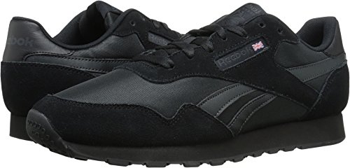Reebok Men's Royal Nylon Classic Sneaker, Black/Gravel, 9.5 M US