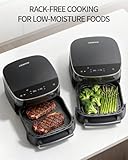 EDENPEER Extra Large Air Fryer,11-IN-1 6 QT 450F Air Fryer with Superior Airflow, Dual Heat Source Technology, Smart Digital Wide Fryer with PFAS Free Basket, Fits a 12" Pizza or 33 Chicken Wings