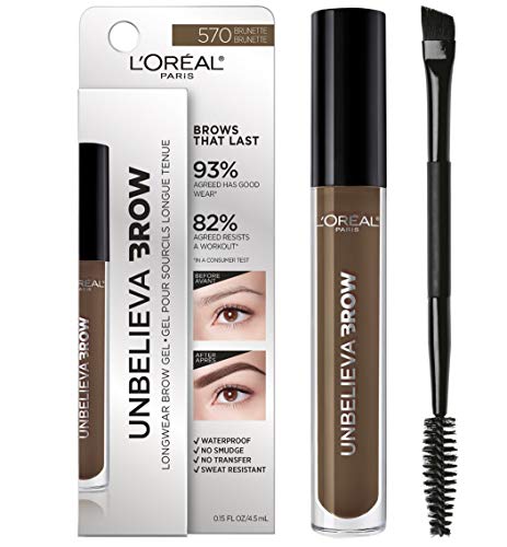 L'oréal Paris Unbelieva-Brow Longwear Waterproof Tinted Brow Gel, Brunette, 0.15 Fl. Oz. #TOP7