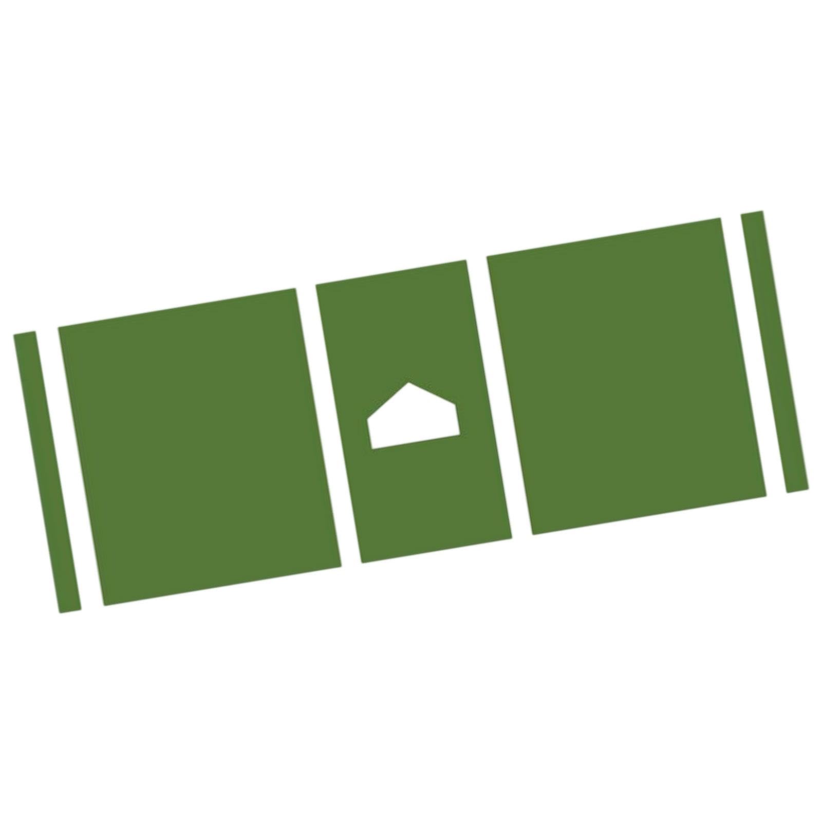 Colaxi Baseball Hitting Mat Hitting Practice Equipment Correct Standing Posture Outdoor Anti Slip Batting Cage Mat for Family T Ball, Green