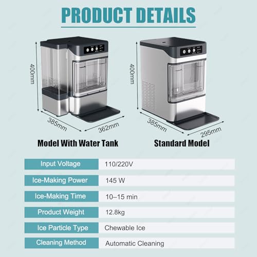 Máquina automática de hielo portátil para mostrador miniatura 2