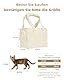 ONECUTE Hundetrage für kleine Hunde Kaninchen Katze mit großen Taschen, Baumwolltasche, Hundetrage Soft Sided, zusammenklappbar Travel Puppy Carrier (Beige, 43 * 19 * 31 cm)