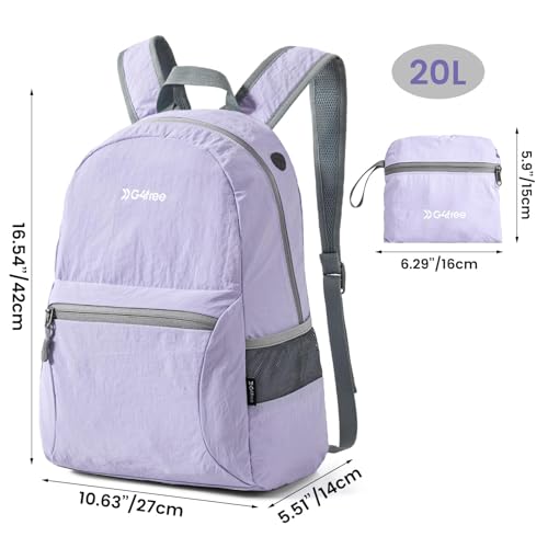 Image of G4Free Ultra Lightweight Packable Backpack Travel Hiking Daypack Small Handy Foldable Outdoor Camping Backpack