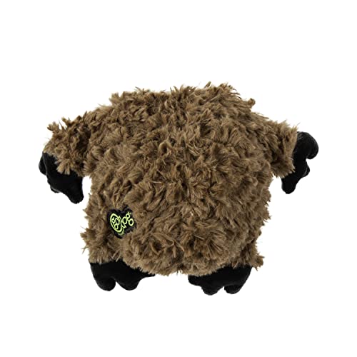 Image of goDog PlayClean Sloth Squeaky Plush Dog Toy with Odor-Eliminating Essential Oils, Chew Guard Technology - Brown, Small