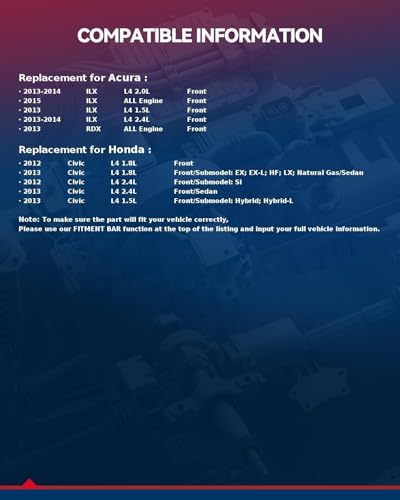 Image of KAX AC Blower Motor Compatible with Honda Civic 2012 2013, Acura RDX 2013, ILX 2013 2014 2015 - HVAC Heater Blower Motor Replaces# 700257,79310TR0A01,80030TR0305