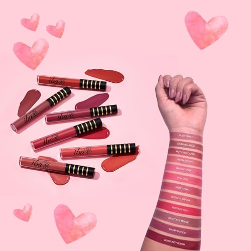 Image of Iba Maxx Matte Liquid Lipstick- Hot Chocolate | Infused with Vitamin E & Almond Oil | Transfer Proof & Long Lasting | Waterproof & Smudge Proof | Velvet Matte Finish & Highly Pigmented | Lightweight & Comfortable | Non-Sticky and Non-Drying | Lip Makeup | 2.6ml