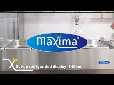Maxima Gastro Aufsatzkühlvitrine - 120 cm - Passt 4 x 1/3 GN