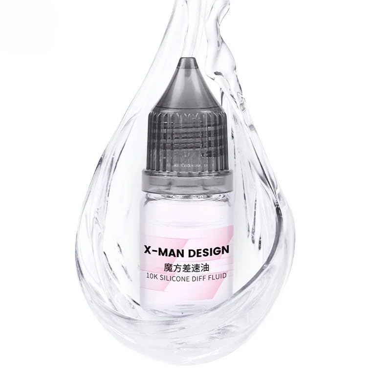 Image of QiYi X-Man Lube 5mL - QiYi X-Man 10K Diff Silicone Lubricant for Speed Cubes - Premium Silicone Formula for Smooth & Long-Lasting Performance on Puzzle Pieces & Core - Cube Maintenance Accessory