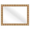 Bask Bamboo with Natural Finish 24×18 Rectangular Vertical Horizontal Framed Mirror Living Room Office Bathroom Kitchen Mirror