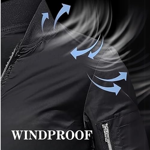 Image of MIA FASHION Jacket for Men Winter Wear Full Sleeves Jacket | Zipper Lightweight Jacket | Casual Bomber Regular Fit