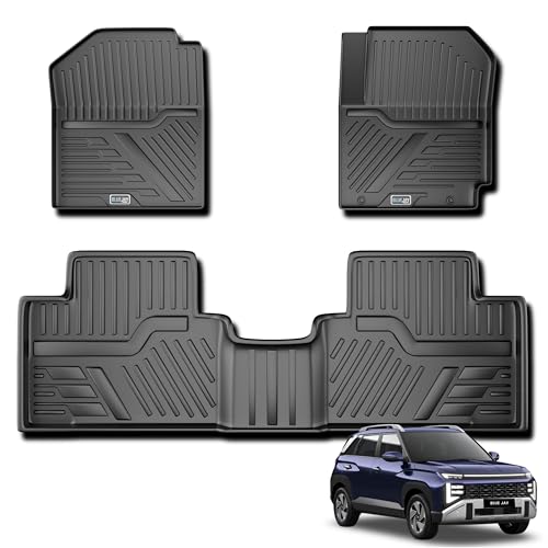 Image of Blue Jay Ultra TPE Car Floor Mats | Venue (NOV 2025-TILL Date) Premium Luxury Mats | Washable Waterproof All Weather Mats | Black
