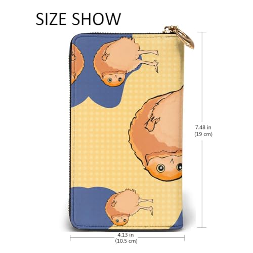 Crooked Owl Women's Wallet Long Zip Around, Premium Vegan Leather Wallet with 12 Card Holders, Large Capacity,Gift Ready Packaging3