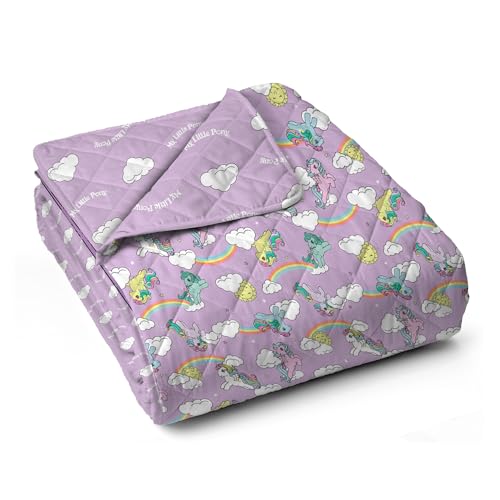 Image of Northwest My Little Pony Purple Skies Twin Quilted Blanket, Comfy Throw, Adults Boys Girls, Soft Lightweight Bedding for Bed, or Couch, 60 x 80 inches