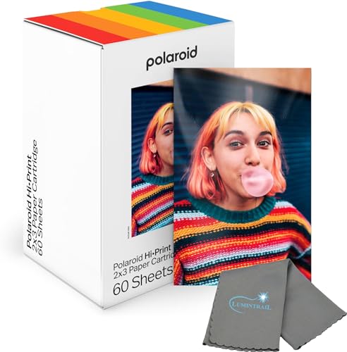 Polaroid Hi Print cartouches 2x3 avec chiffon Lumintrail pour impressions photo nomades