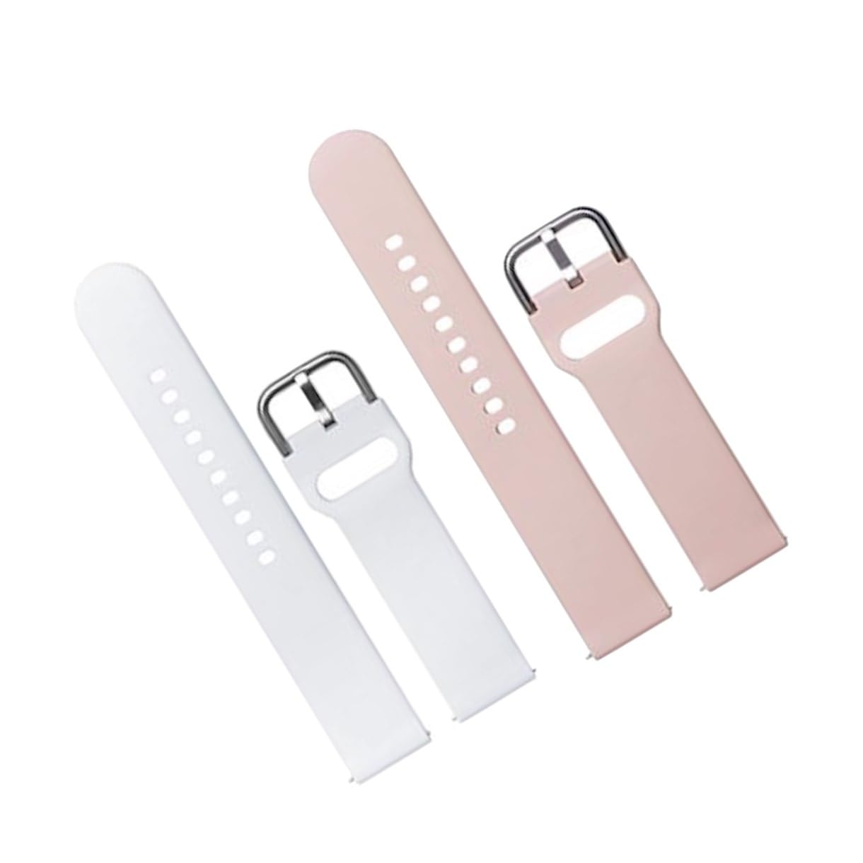 20mm Soft Silicone with Metal Buckle Strap Replacement Belt Band for OnePlus Nord Smart Watch Strap (Pack Of 2)-picture-16