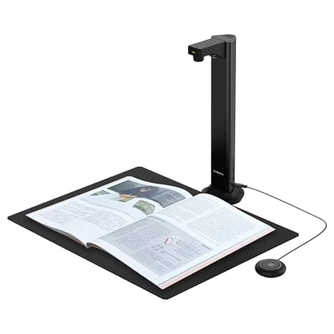 VIISAN DL24 Innovative Book Scanner, 24MP Document Camera with Asymmetrical Lighting Tech, A3 Document Scanner, OCR Auto-Flatten & Deskew, Text-to-Speech, for Desktop/Laptop, Works with Windows/MacOS Cover