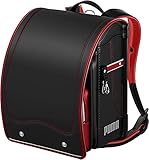 最安!SEIBAN(セイバン) 天使のはね プーマ スピードスター PB23 ランドセル 2023年モデル (ブラック×カーマインレッド)