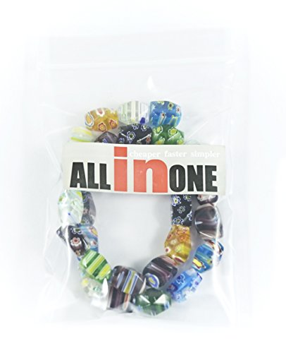 All In One Millefiori Lampwork Glass Beads For Jewelry Making Diy (14X9Mm Irregular Oval) #TOP6