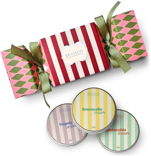 Kit de 3 velas aromáticas ITALIAN GELATO (limoncello cream/fragol...