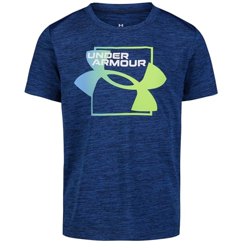 Image of Under Armour Boys Short Sleeve Logo Graphic T-Shirt, Lightweight & Breathable, Relaxed Fit