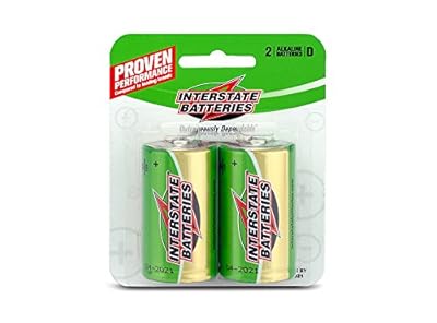 Interstate Batteries DRY0020 1.5V Alkaline D Batteries, 1 Pack