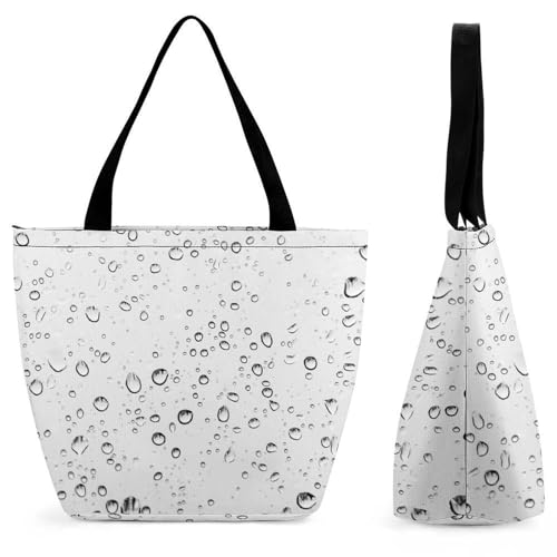 Sac de shopping goutte d'eau femme grand format porté épaule et bandoulière