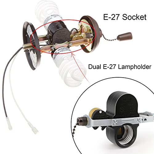Image of Ceiling Fan Socket Pull Chain Switch Zing Ear ZE-310D with ZE-109M