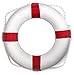 50cm diameter Swim Foam Ring Buoy Swimming Pool Safety Life Preserver W/nylon cover kid child adult