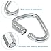 Zorveiio Delta Quick Links 3/8 Inch, 316 Stainless Steel Triangle Locking Quick Connector, M10 Durable Link Chain Heavy Duty Chain Connector - 2300lbs Capacity for Industrial(3.5 Inch)