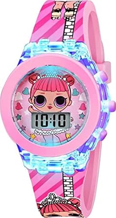 DEVIL Kids Analog Led Glowing Light Digital LOL Hello Kitty Watch for Girls Kids Pack of 1