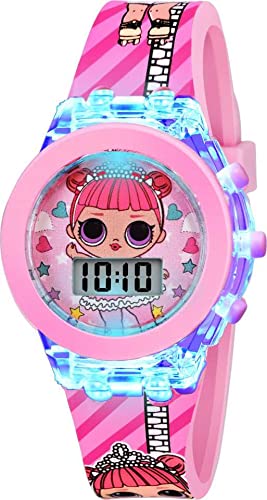 Devil Kids Analog Led Glowing Light Digital Watch for Girls Kids Pink Pack of 1
