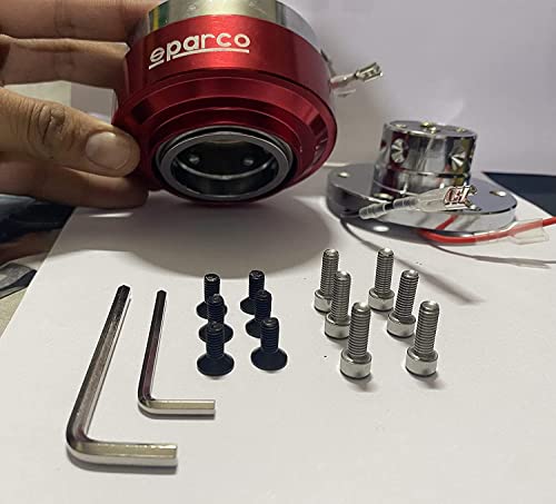 Image of AUTO MT SPARCO Universal Steering Wheel Ball Quick Release Boss Kit Lock JDM Joint Hub