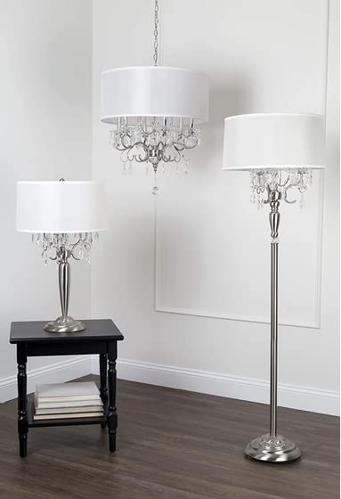 OK Lighting OK-5109F Crystal Silver Floor Lamp - Image 6