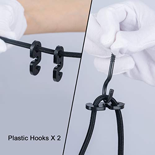 Lanros Swag Lights With 15.7 Ft Plug-In Cord And On/Off Switch, Handblown Clear Seeded Glass Shade Pendant Light For Bedroom Study Kitchen Sink Livingroom, Black, 7Inch, 1-Pack #TOP3