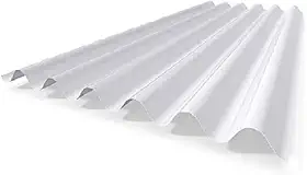 Kit com 10 Telha Polipropileno 1,53 Cm X 1,10 Cm Branco