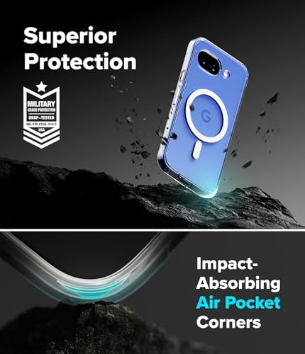 Image of Ringke Fusion for Google Pixel 10a [Compatible with MagSafe] [Scratch Resistant] Slim Transparent Protective Cover with Shockproof Case Back Cover - Magnetic Clear