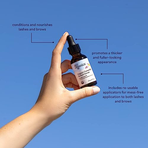 image for Organic Castor Oil Eyelash Serum (30ml) By Sky Organics, Cold-Pressed,