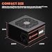 ARESGAME AGV Series 500W Power Supply, 80 Plus Bronze Certified, Non Modular Power Supply, 5 Year Warranty