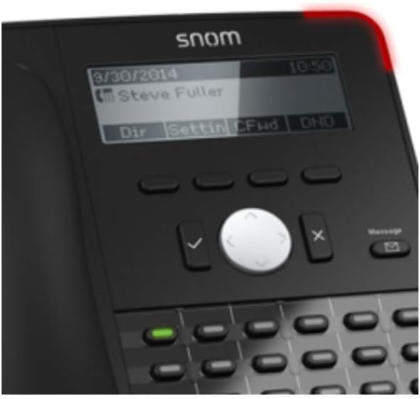 Snom SNO-D745 Sip Desk Phone with High-Resolution Display VoIP Phone and Device, Black