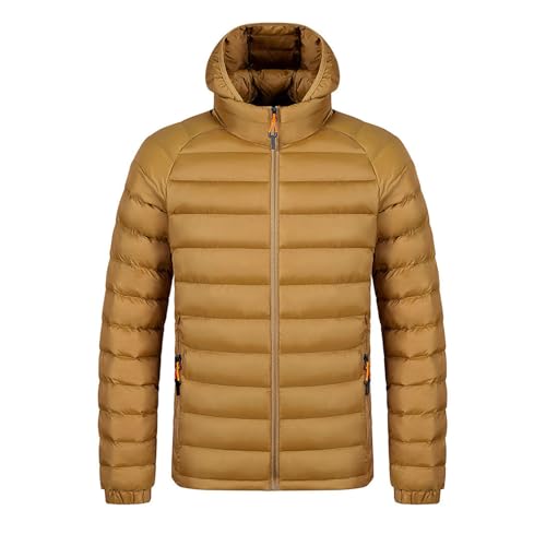 Doudoune homme avec capuche matelassée coupe-vent manteau chaud grande taille