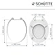 SCHÜTTE WC-Sitz WHITE, Holzkern Toilettendeckel, Klodeckel Weiß 84000