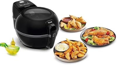 Tefal FZ7228 Freidora de aire sana, Poco aceite, No olor, 300 recetas saludables cocina, Capacidad 1.2 kg