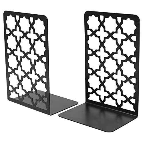Image of Spillbox Metal Non Slip Bookends Book Shelves | Shelf | Study Table | Home Decor | Holders | Case | Bracket | Stand | Heavy Duty | Set | Book Ends for Office, Home - Star