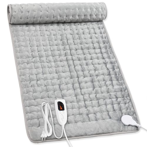 Image of Heating Pad,Electric Heating Pads,Heating Pad for Back,Gray,40x20 Inch