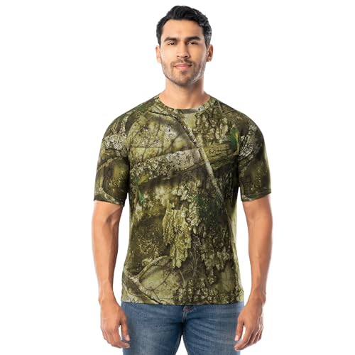Realtree Men's Flex Short Sleeve Raglan Tee, Realtree APX, X-Large