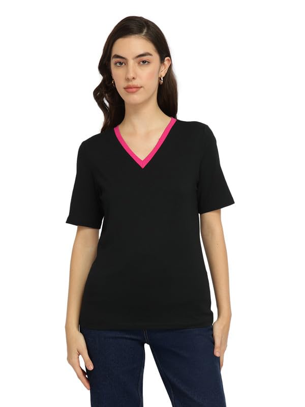 fablestreet Cotton Stretchable Tee - Black-picture-41