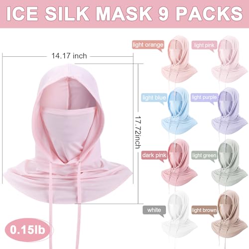 Image of Cooling Balaclava Face Mask Breathable Full Head Mask Sun Protection Neck Cover UV Face Cover for Men Women