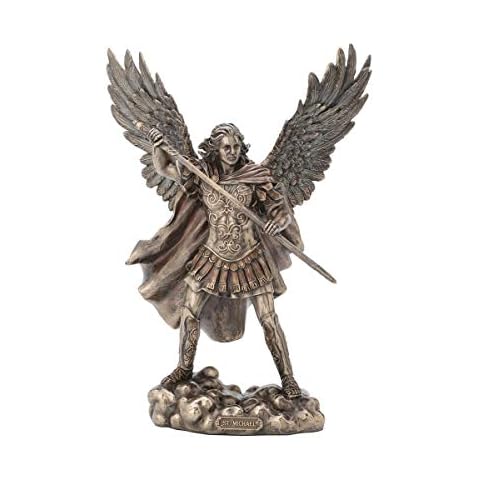 ROCKING GIFTS Figura Decorativa Clasica, Arcangel San Miguel,Resina, 29 cm Cover